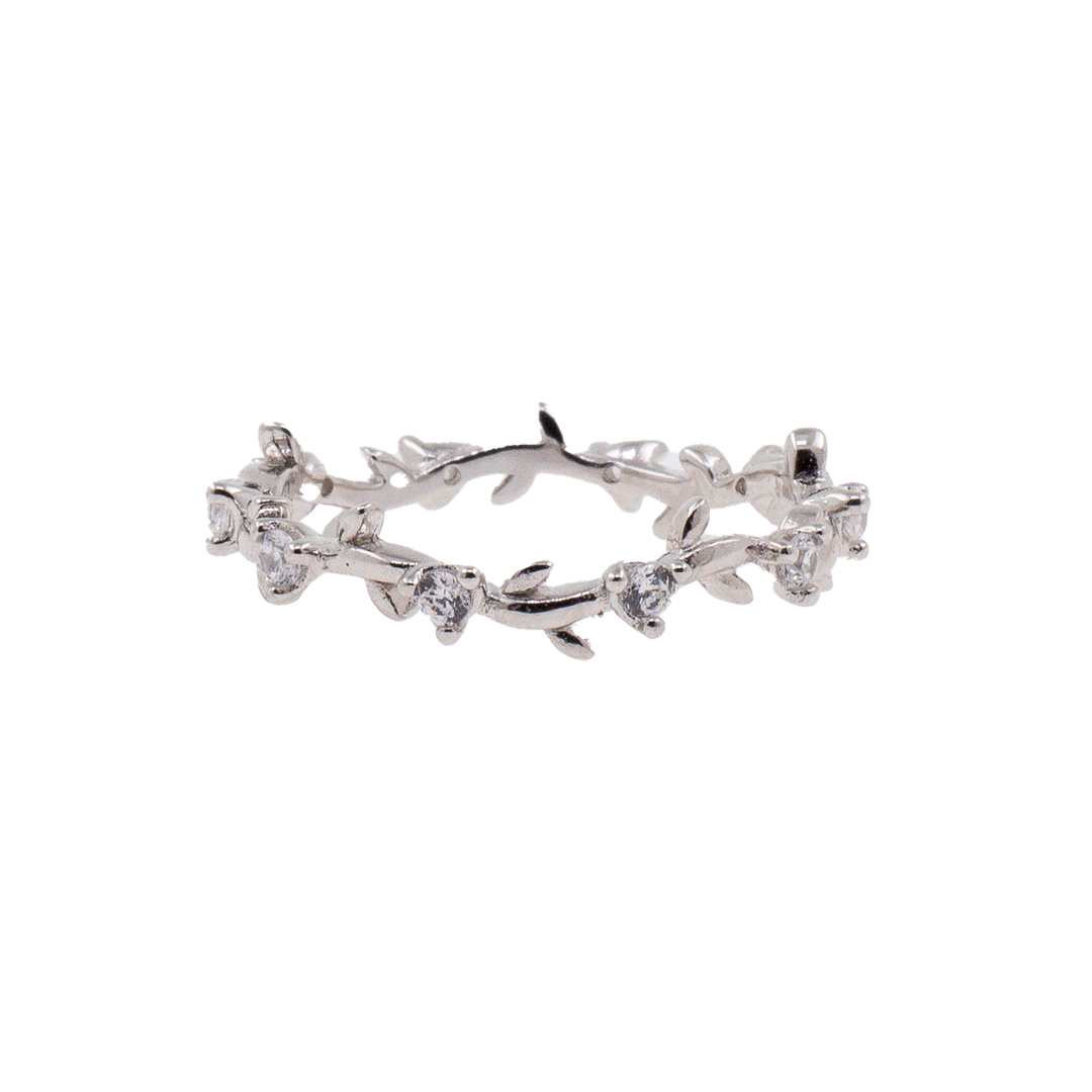 Churumbela Hojas y Circonias | Plata 925 | Patricia Zúñiga Joyería | AnnaMar Atelier