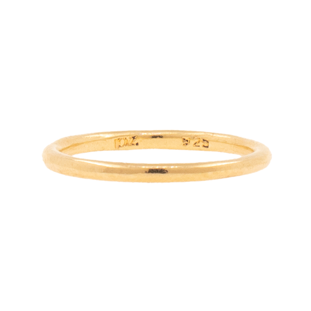 Anillo Delgado Facetado | Chapa de Oro 18k | Patricia Zúñiga Joyería | AnnaMar Atelier