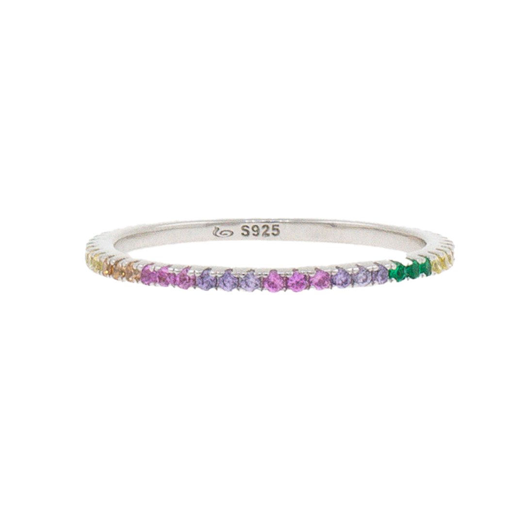 Churumbela Completa de Plata con Circonias en Tonos Pastel | Plata 925 | Patricia Zúñiga Joyería | AnnaMar Atelier