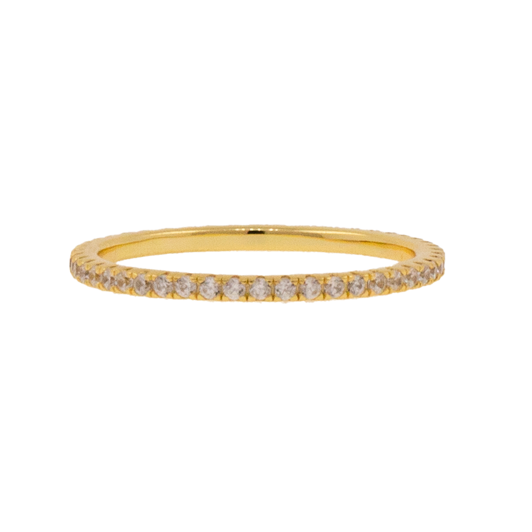 Churumbela Completa de Plata Delgada con Circonias y Oro Chapeado 18k | Plata 925 y Oro Chapeado 18k | Patricia Zúñiga Joyería | AnnaMar Atelier
