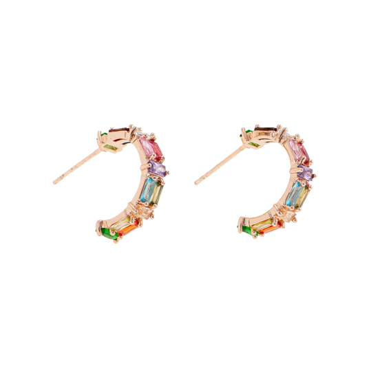 Aretes Art Decó Pastel