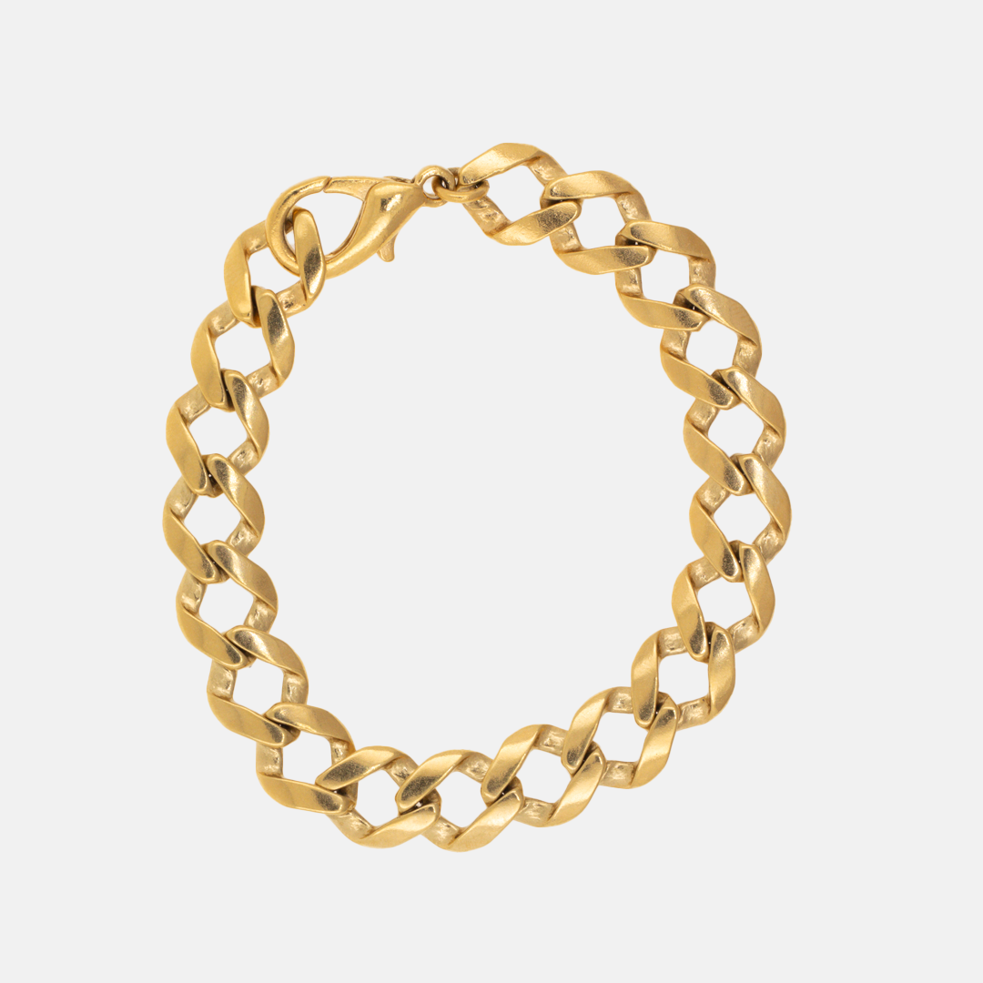 Pulsera Cadena Barbada en Oro Chapeado 18k | Red Prey Jewelry | AnnaMar Atelier