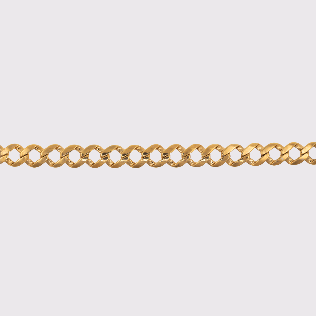 Cadena Barbada Grande en Oro Chapeado 18k | Red Prey Jewelry | AnnaMar Atelier