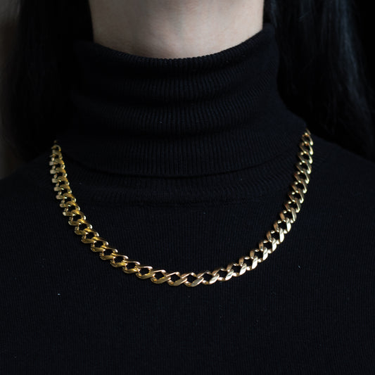 Cadena Barbada Grande en Oro Chapeado 18k | Red Prey Jewelry | AnnaMar Atelier