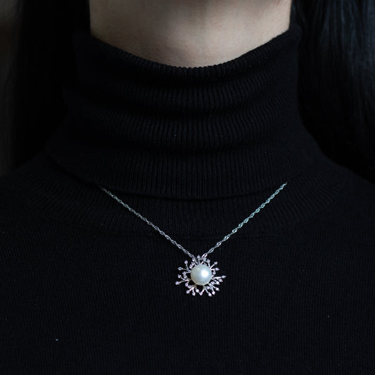 Dije Perla Estrellada Plata Ley 925 | AnnaMar Atelier