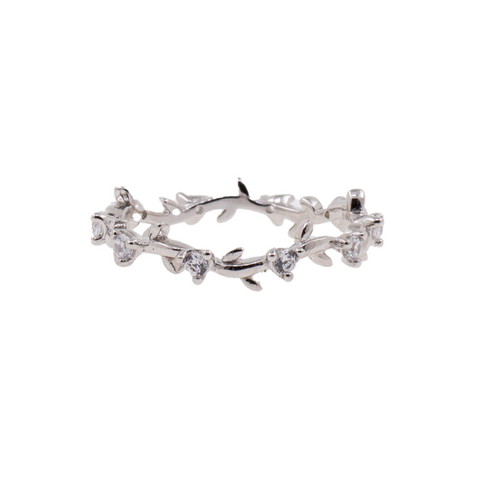 Churumbela Hojas y Circonias | Plata 925 | Patricia Zúñiga Joyería | AnnaMar Atelier