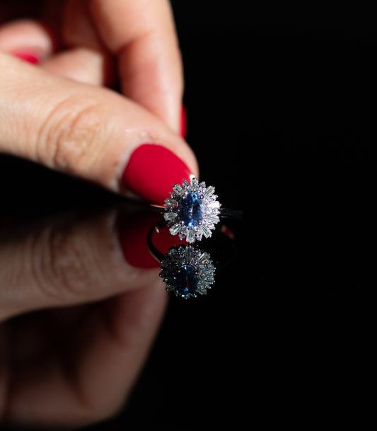 Anillo Frida con Tanzanita Morado | Plata 925 | Patricia Zúñiga Joyería | AnnaMar Atelier