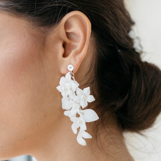 Aretes Ava | Porcelana y Perlas | Patricia Zúñiga Joyería | AnnaMar Atelier