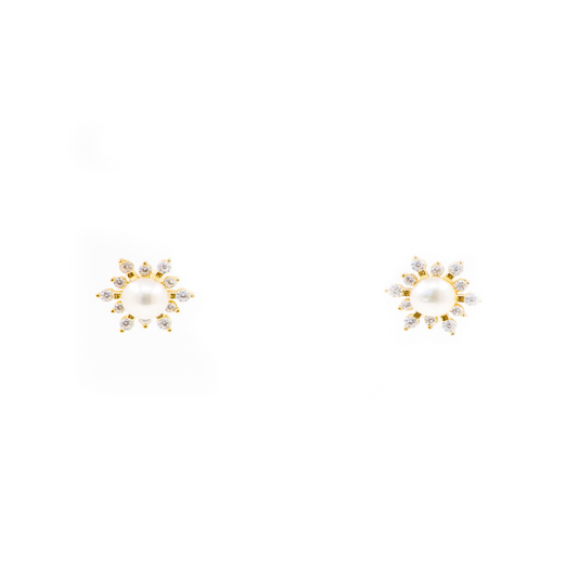 Broquel Perla Estrellada Dorada