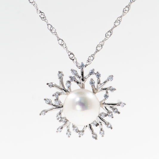 Dije Perla Estrellada Plata Ley 925 | AnnaMar Atelier