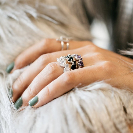 Anillo Ameli con Circonias | Plata Ley .925 | Patricia Zúñiga Joyería | AnnaMar Atelier