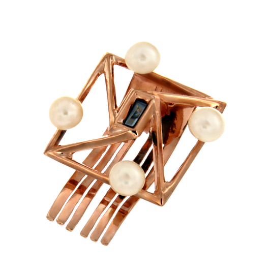 Prendedor de Cabello Lía en Plata 925 y Oro Rosa | Red Prey Jewelry | AnnaMar Atelier